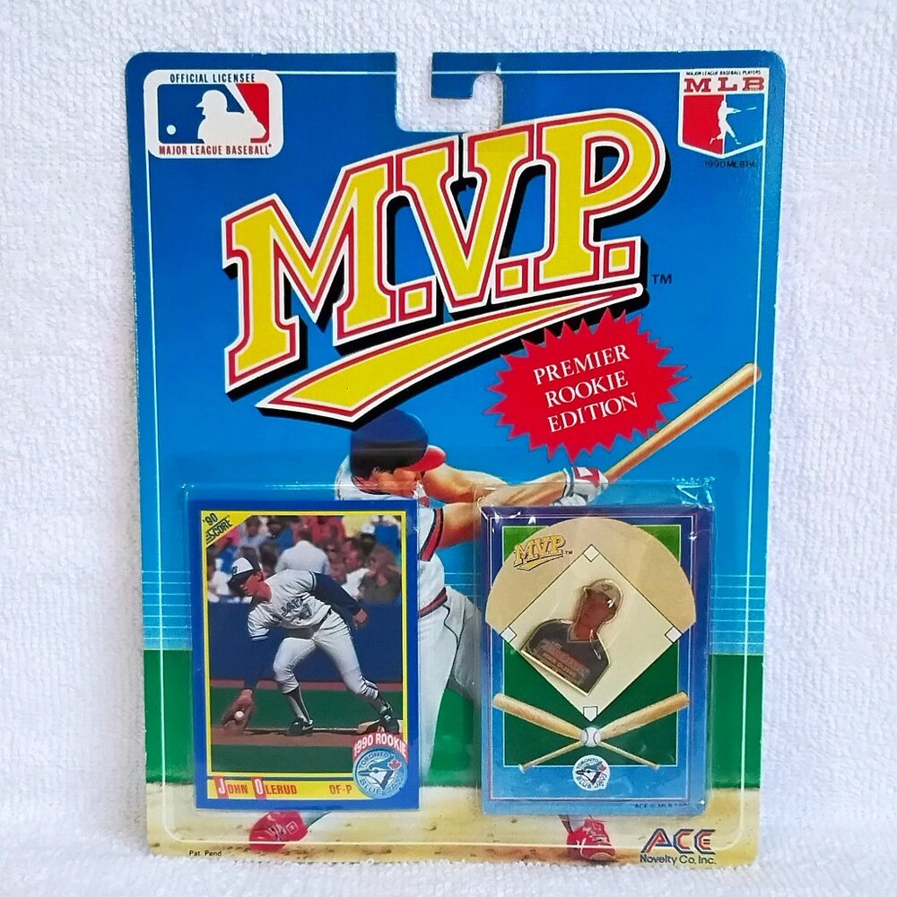 Sealed 1990 MLB Toronto Blue Jays MVP John Olerud Rookie Card & Pin BNIP!!